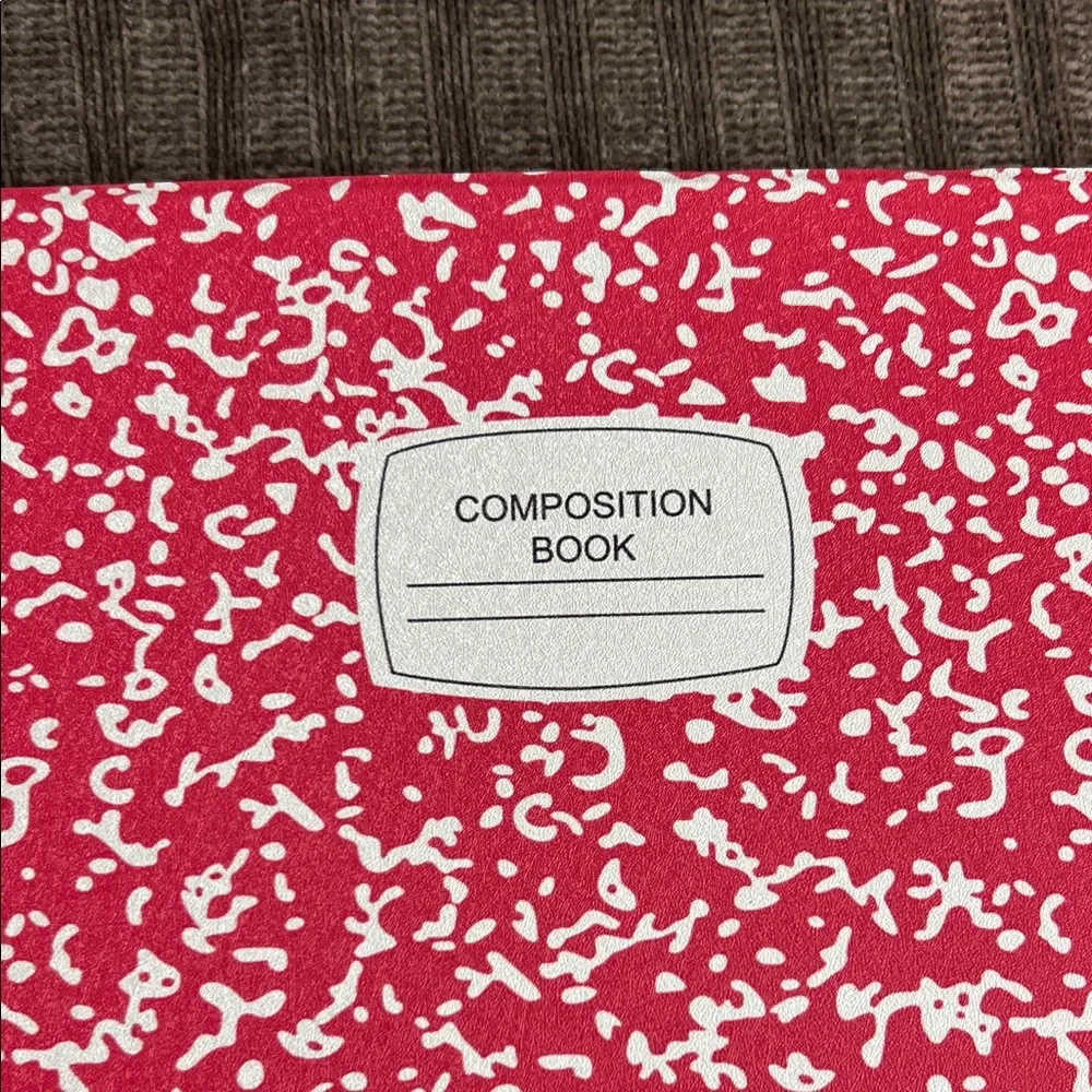 4th/5th gen iPad cover Red and White Composition Book
